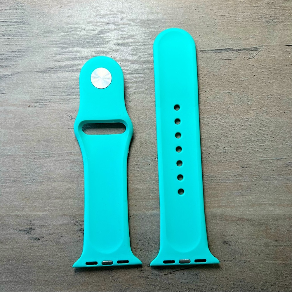 Apple Watch Bands 38 40mm Silicone Sport Strap Set 3pc Navy Red Blue S - M - Picture 12 of 16